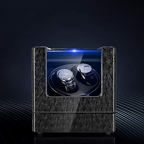 Caja de regalo ver Caja de reloj mecánica - Mesa giratoria Reloj giratorio mecánico automático, Reloj de sacudida Caja de almacenamiento Reloj Caja de reloj de colección en casa - 180x180x200mm vitrin