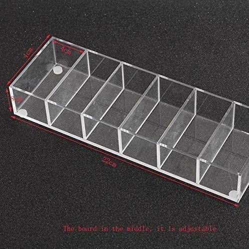 Cajas de joyería DJSSH Cosmética Caja de Almacenamiento de 6 Rejillas Claro Sombra de Ojos Organizador plástico Blush Maquillaje Paleta Organizador Organizador Personalizar DJSSH