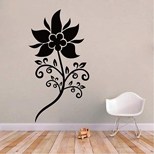 Calcomanía de pared de vinilo de girasol Calcomanía de pared Sala de estar Dormitorio Decoración del hogar Etiqueta de la pared43cm X 50cm