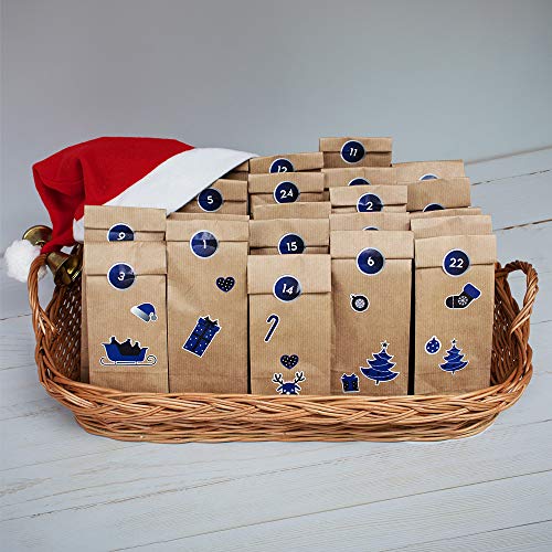 Calendario de Adviento para hombres de Nivea 2019, edición limitada, regalo personalizado para rellenar, incluye 24 productos, 24 bolsas de papel gratis y 2 pegatinas
