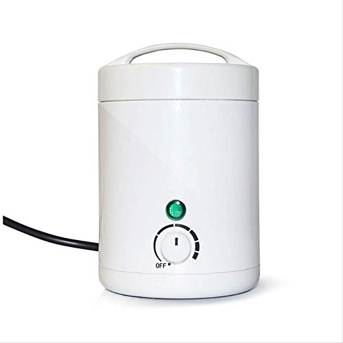 Calentador De Cera, Mini Eliminación De Pelo Profesional Cera Terapia Máquina Tratamiento De Cera Instrumento De Cera De La Mano Derretir La Máquina De Cera Para La Cara, Piernas, Brazos, Bikini (Blan