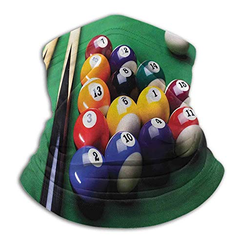 Calentador de Cuello Manly para Invierno Billar de Billar Multifuncional Bolas de Billar Snooker