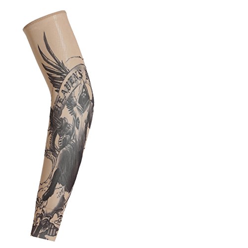 Calentadores de brazo/tatuaje manga/mangas del tatuaje del brazo floral/cubierta del brazo del protector solar masculino y femenino,2 par-L L
