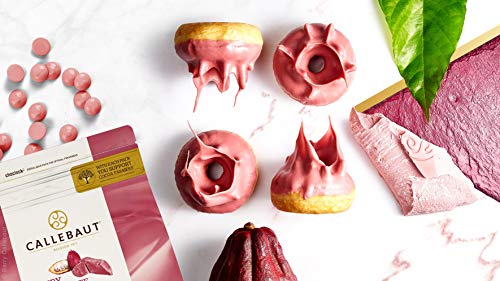 CALLEBAUT Receipe RB1 – Ruby Kuvertüre Callets, chocolate rosa, 47,3 % cacao, 2,5 kg – 1 Pack