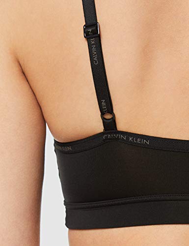 Calvin Klein 000QF4527E Sujetador Estilo Bralette, Negro (Black 001), M para Mujer