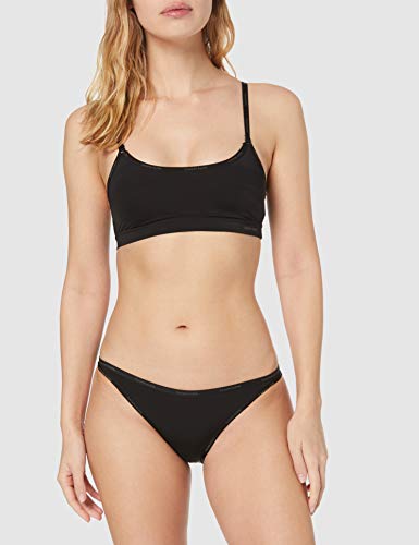 Calvin Klein 000QF4527E Sujetador Estilo Bralette, Negro (Black 001), M para Mujer