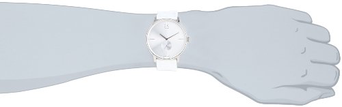 Calvin Klein CK Accent K2Y211K6 - Reloj analógico de Cuarzo para Hombre, Correa de Cuero Color Blanco