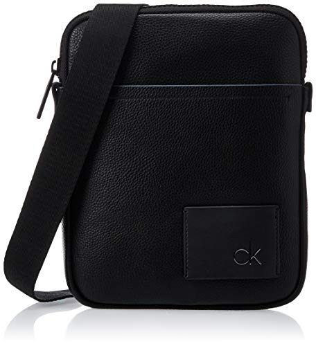 Calvin Klein - Ck Direct Flat Crossover, Organizadores de bolso Hombre, Negro (Black), 1x1x1 cm (W x H L)