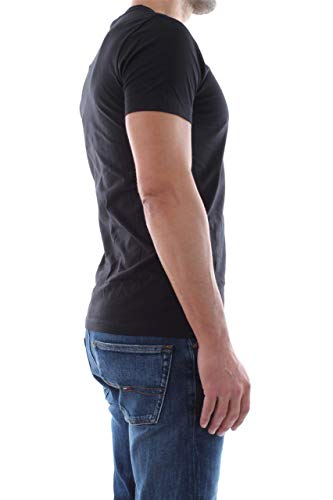 Calvin Klein CK Essential Slim tee Camisa, Black, M para Hombre