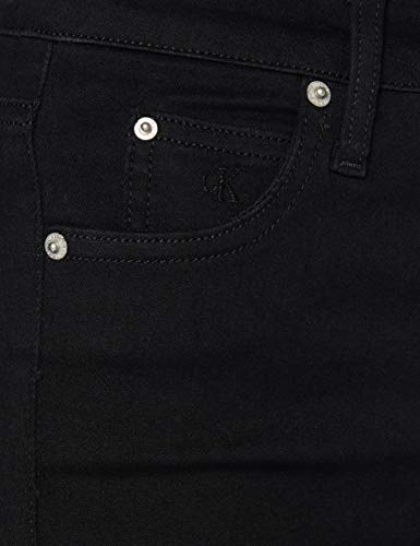 Calvin Klein High Rise Super Skinny Ankle Vaqueros Straight, Negro (Da091 Clean Black Shank 1by), Talla Única (Talla del Fabricante: Ni30) para Mujer