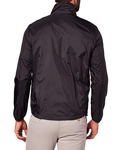 Calvin Klein Nylon Harrington Chaqueta deportiva, Negro (Ck Black Bae), Large para Hombre
