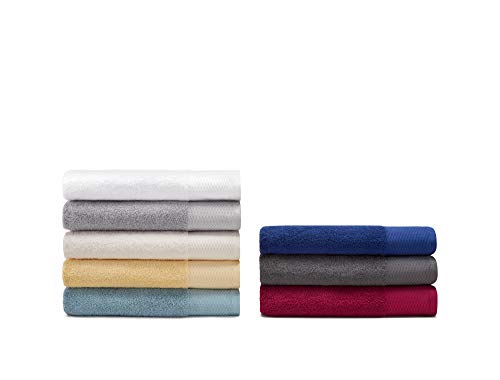 Calvin Klein Riverstone Hoja de Baño, Algodón orgánico, Boysenberry, 100x150 cm