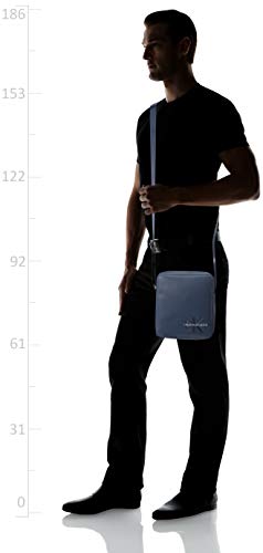 Calvin Klein - Smooth Monogram Micro Flatpack, Organizadores de bolso Hombre, Azul (Washed Blue), 1x1x1 cm (W x H L)