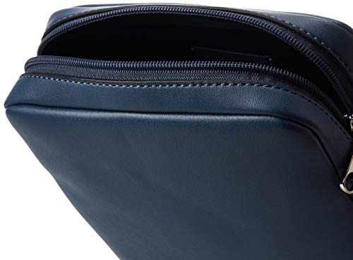 Calvin Klein - Smooth Monogram Micro Flatpack, Organizadores de bolso Hombre, Azul (Washed Blue), 1x1x1 cm (W x H L)