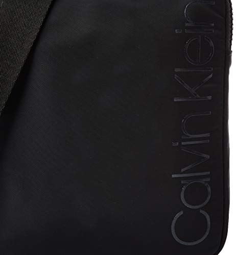Calvin Klein - Trail Mini Flat Crossover, Organizadores de bolso Hombre, Negro (Black), 1x1x1 cm (W x H L)