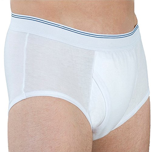 Calzoncillo de incontinencia para adultos Carer, pantalones cortos lavables para adultos, construido en una almohadilla absorbente (1 PCS, X-Large)