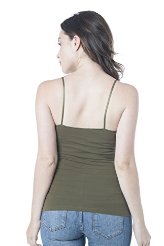 Camiseta con sujetador integrado, ajustable, de tirantes finos