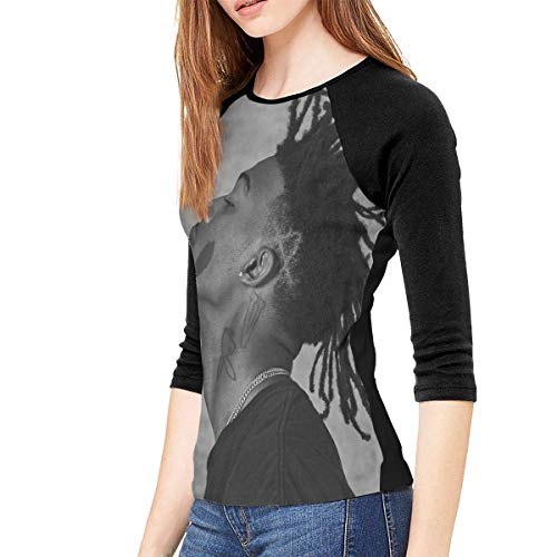 Camisetas de Manga 3/4 para Mujer,Camisa otoño Mujer Playboi Carti Woman'S Raglan 3/4 Sleeved Round Neck Baseball Shirt Casual Novelty Outdoor Tees