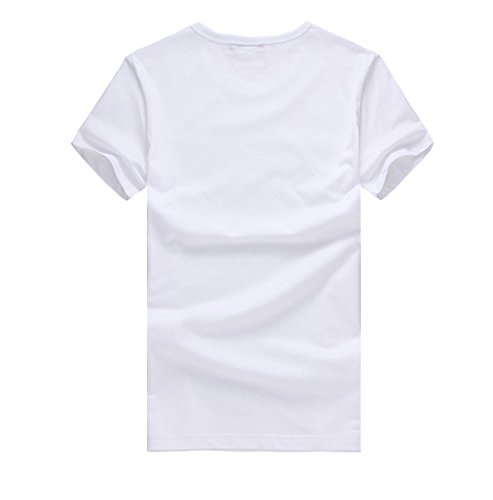 Camisetas Hombre Lanskirt Camisas de Manga Corta con Cuello Redondo y Estampado Smiley Tops de Verano Elegante Polos de BáSica Camiseta para Hombres Diario 3XL