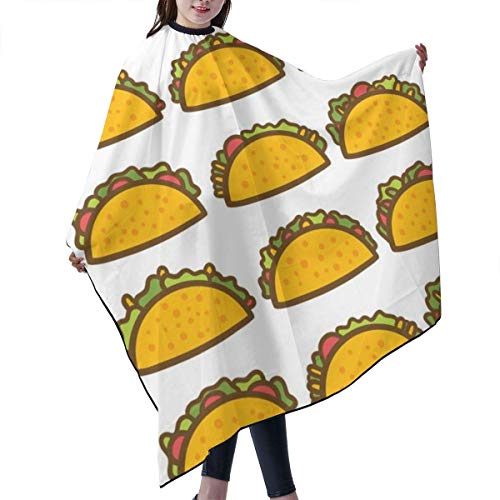 Capa profesional de peluquería Taco mexicana corte de pelo delantal para colorear permanente tratamiento de corte de cabello champú a prueba de químicos peluquería 55" x 66"