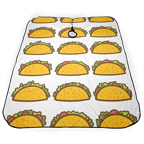 Capa profesional de peluquería Taco mexicana corte de pelo delantal para colorear permanente tratamiento de corte de cabello champú a prueba de químicos peluquería 55" x 66"