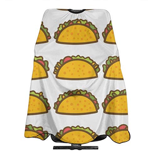 Capa profesional de peluquería Taco mexicana corte de pelo delantal para colorear permanente tratamiento de corte de cabello champú a prueba de químicos peluquería 55" x 66"