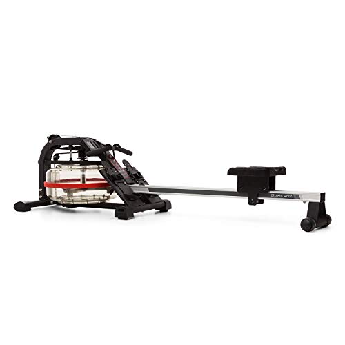 Capital Sports Rowlympic Remoergómetro - Banco de Remo, Pantalla LCD, Riel de Aluminio de 115 cm, Diseño de Almacenamiento Compacto Vertical, Peso soportado 150 kg, Ruedas de Transporte