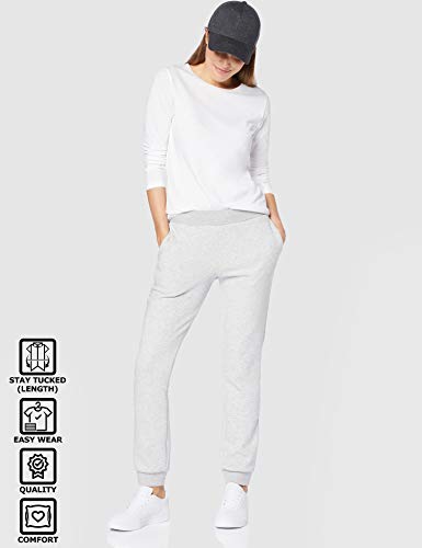 CARE OF by PUMA Camiseta de manga larga de algodón para mujer, Blanco (White), 42, Label: L