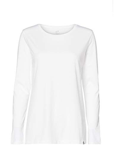 CARE OF by PUMA Camiseta de manga larga de algodón para mujer, Blanco (White), 42, Label: L