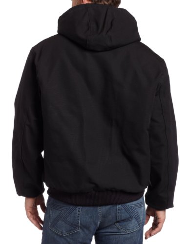 Carhartt Men's Quilted Flannel Lined Duck Active Jacket J140,Black,Small