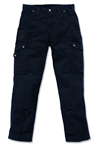 Carhartt - Pantalón para hombre, de tela ripstop de algodón, corte informal Negro 30/34