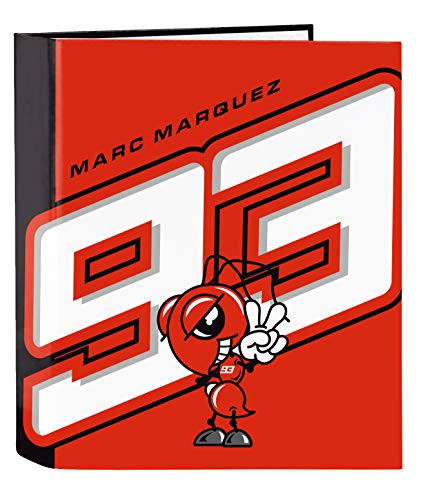 Carpeta de Folio 4 Anillas de Marc Márquez, 270x60x330mm