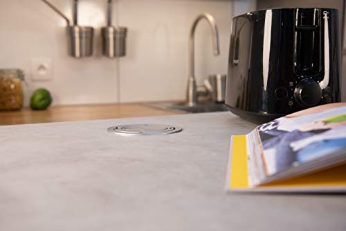 Carrefour 190453 base múltiple Interior 3 salidas AC Negro, Plata - Bases múltiples (Interior, 3 salidas AC, Negro, Plata, 250 V, 16 A, 1 pieza(s))