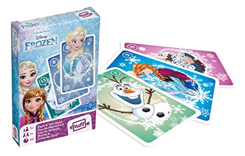 Cartamundi Disney Frozen Pairs and Old Maid Cartas, 1 mazo