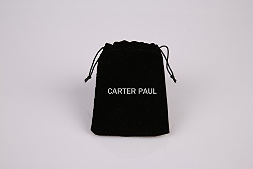 CARTER PAUL Botella de Perfume Simple de Acero Inoxidable Colgante de Collar cilíndrica, Hombres