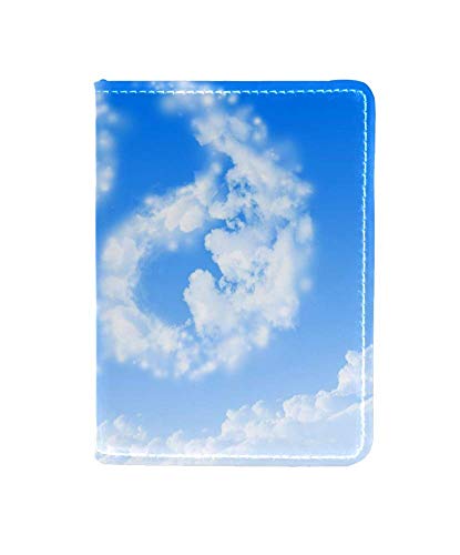 Cartera de la Cubierta del Soporte del Pasaporte del símbolo del Cielo Azul Yin Yang, Protector del Organizador del Pasaporte del Viaje del Estuche de la Tarjeta de Bloqueo RFID