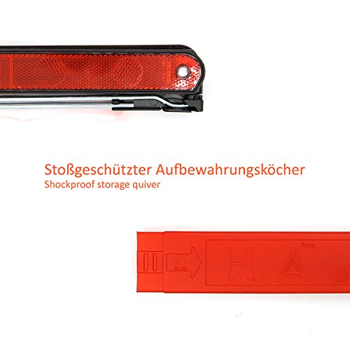 CARTO triángulo reflectante ECE - seguridad en zonas de accidentes o puntos de peligro / para coches / para todo tipo de vehículos a motor