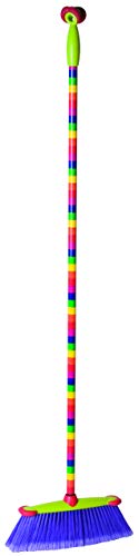 Casa Vigar Escoba con Palo, Acero Inoxidable, Arcoiris, 37x7.5x142 cm