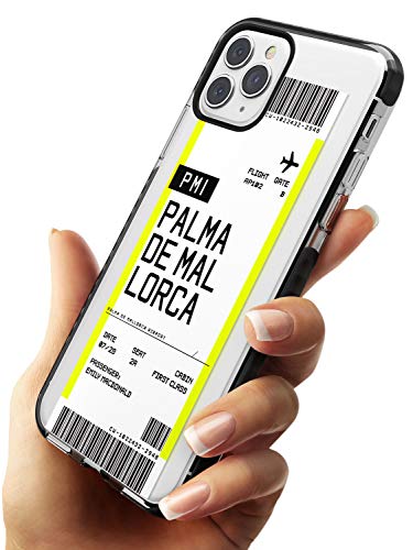 Case Warehouse embarque Personalizada Pass: Palma De Mallorca Black Impact Funda para iPhone 11 Pro TPU Protector Ligero Phone Protectora con Personalizado Viajero