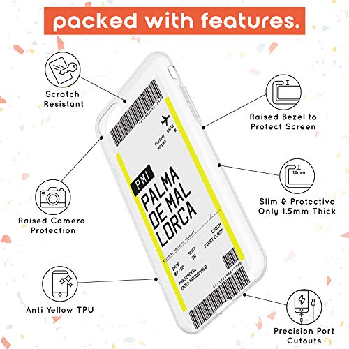 Case Warehouse embarque Personalizada Pass: Palma De Mallorca Slim Funda para iPhone 7/8 / SE TPU Protector Ligero Phone Protectora con Personalizado Viajero
