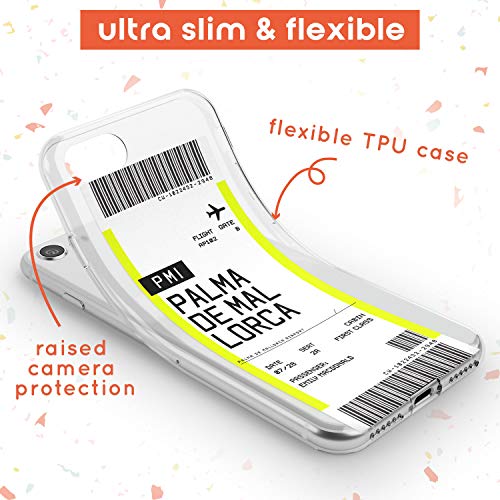 Case Warehouse embarque Personalizada Pass: Palma De Mallorca Slim Funda para iPhone 7/8 / SE TPU Protector Ligero Phone Protectora con Personalizado Viajero