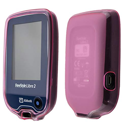 caseroxx TPU-Carcasa para Freestyle Libre 1/2 / Insulinx / 14 Day, Carcasa (TPU-Carcasa en Pink)