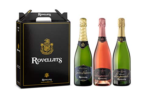 Cava Rovellats- Gran Reserva Brut Nature 2014 + Reserva Imperial Brut + Imperial Rosé Brut- D.O. CAVA- Xarel·lo, Macabeo, Garnacha y Parellada- 75 cl