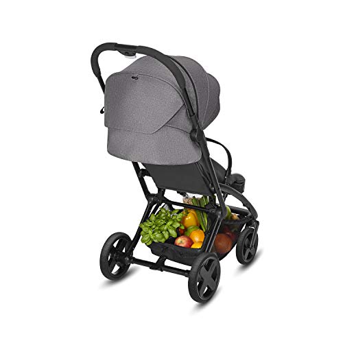 CBX Etu Plus - Silla de paseo, incluye plástico para lluvia, desde el nacimiento hasta los 15 kg, Smoky Anthracite