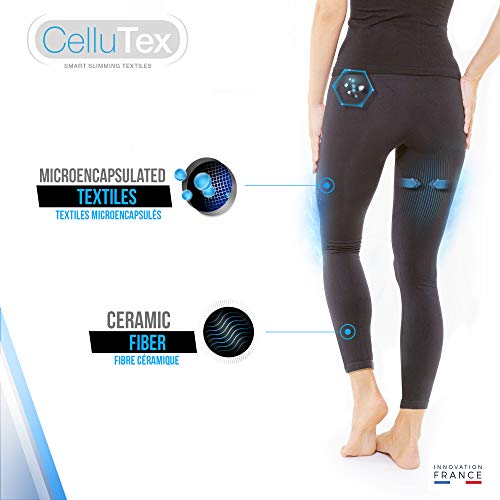 Cellutex Minceur - Mallas de cerámica para Mujer, Mujer, TC140, Negro, Medium