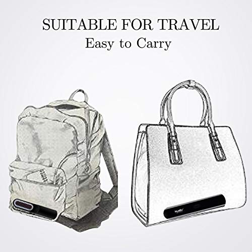 Cepillo Alisador de Barba para Hombres, Plancha Barba Hombre Sin Cable, Temperatura Ajustable, Pantalla LCD digital, Doble Tensión y Portátil para Viajes (Negro)