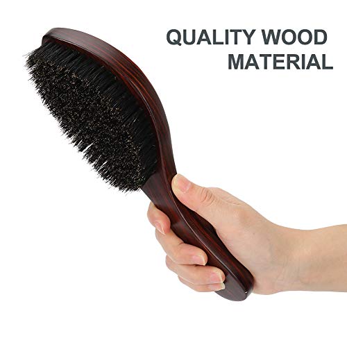 Cepillo De Barba, Cepillo Cerdas Naturales Peine Para Barba Cepillo Para Barba Madera Natural Mango Largo Hombres Afeitado Masculino Cepillo De Limpieza De Cabello Suave