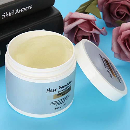 Cera para el cabello, Estilo de pelo brillante para hombres, Aditamento extra fuerte con efecto mojado modelado definido cera (120ml)