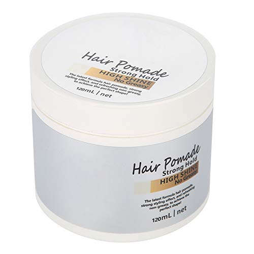 Cera para el cabello, Estilo de pelo brillante para hombres, Aditamento extra fuerte con efecto mojado modelado definido cera (120ml)