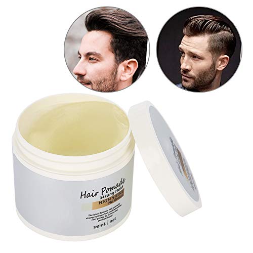 Cera para el cabello, Estilo de pelo brillante para hombres, Aditamento extra fuerte con efecto mojado modelado definido cera (120ml)